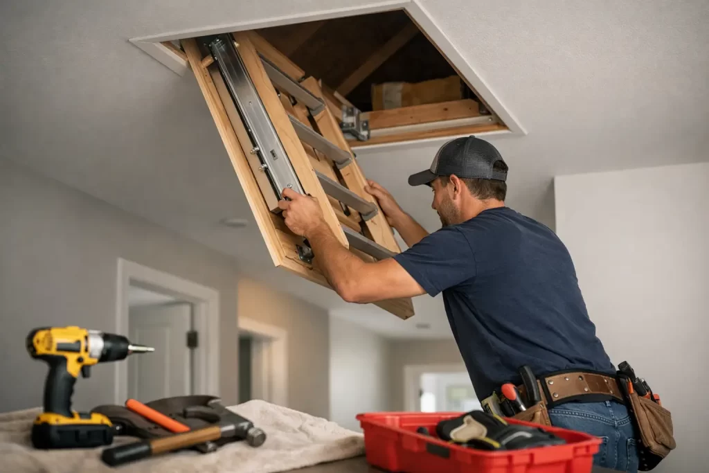 Attic Ladder Installation Labor Cost Guide