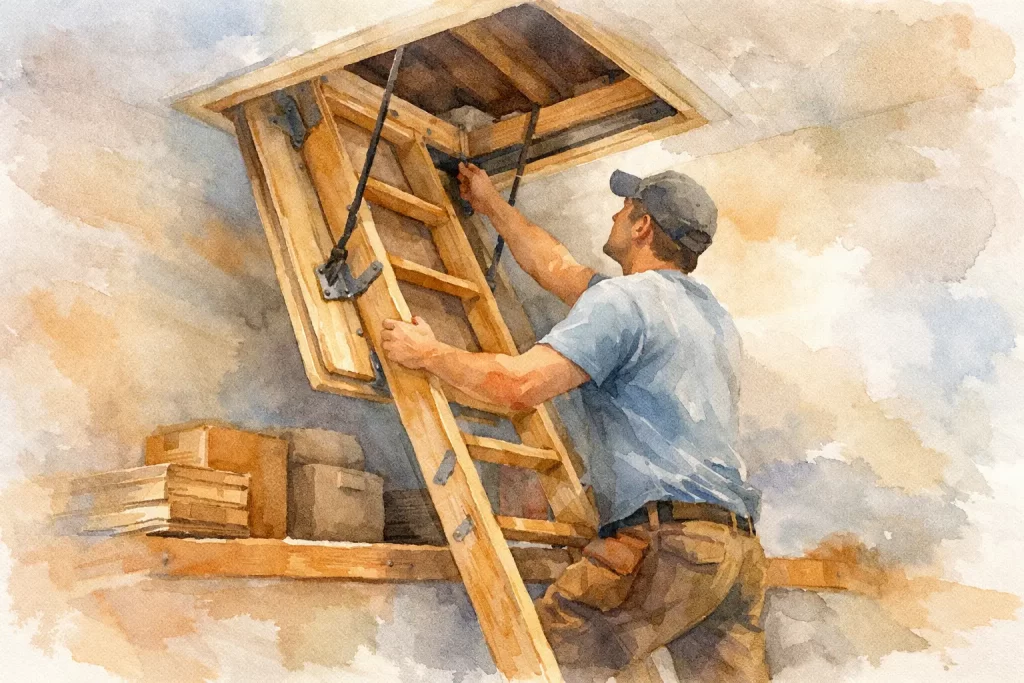 Can One Person Safely Install an Attic Ladder?